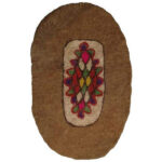 Tapis en feutre de laine persan 100% naturel et fait main Ovale