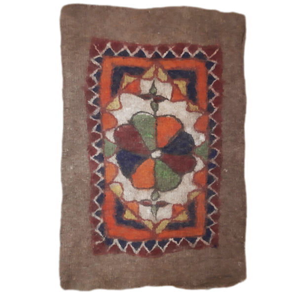 Tapis en feutre de laine persan 100% naturel et fait main Géométrique
