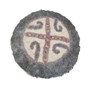 Tapis en feutre de laine persan 100 % naturel et fait main N19