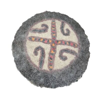 Tapis en feutre de laine persan 100 % naturel et fait main N19