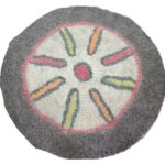 Tapis en feutre de laine persan 100 % naturel et fait main N20