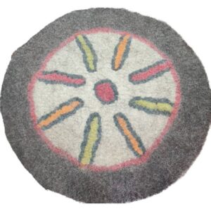 Tapis en feutre de laine persan 100 % naturel et fait main N20