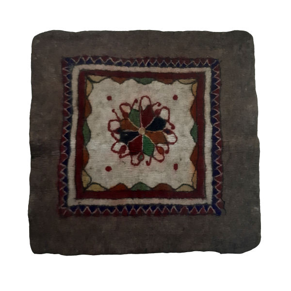 Tapis en feutre de laine persan 100% naturel et fait main Ibrown