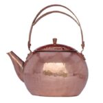 Bouilloire en cuivre persan durable pour cuisinière traditionnelle martelée Yas
