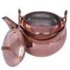 Bouilloire en cuivre persan durable pour cuisinière traditionnelle martelée Yas