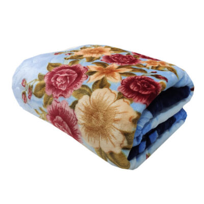 Couverture Golbaft Persane pour Lit Deux Places 220×240 cm Ciel Bleu (Asemani)