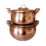 Marmite en cuivre persan – Ensemble de 4 pièces de marmites martelées traditionnelles