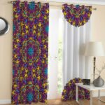 Rideau Œillets en Velours Imprimé – Design Floral
