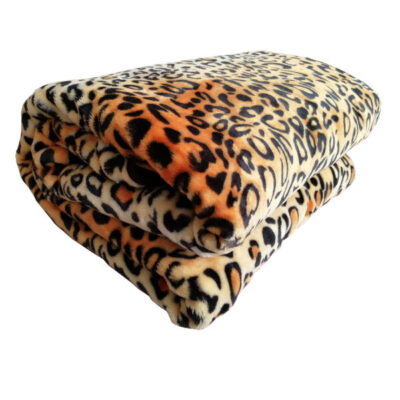 Couverture Golbaft Iranienne pour Lit Deux Places Motif Léopard