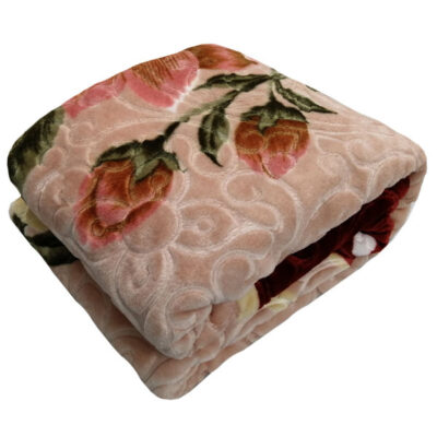 Couverture Golbaft Iranienne pour Lit Une Place 220×160 cm Rouge