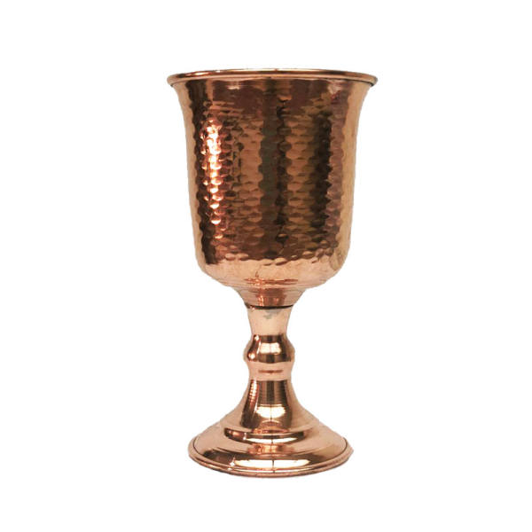 Verre à vin en cuivre persan martelé - Modèle Jaam