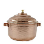 Marmite en cuivre persan – Style de cuisson martelé traditionnel Taille 2