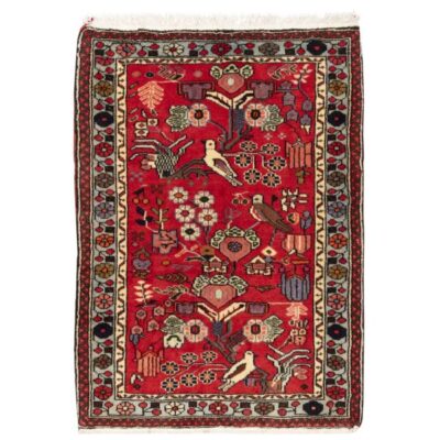Tapis de prière persan authentique noué à la main et luxueux Sajada Fleurs