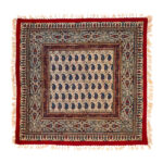 Nappe Persane : Impression Traditionnelle Kalamkari d’Isfahan Bloc Atriyan III