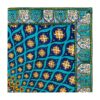 Nappe Iranienne : Impression Traditionnelle Kalamkari d'Isfahan Bloc Galaxie Bleue