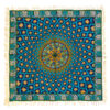 Nappe Iranienne : Impression Traditionnelle Kalamkari d'Isfahan Bloc Galaxie Bleue