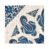 Nappe Iranienne : Impression Traditionnelle Kalamkari d'Isfahan Bloc Ciel Bleu