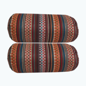 Ensemble de 2 Traversins Dossier Traditionnels Persans Tubulaires