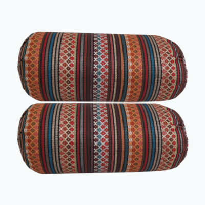 Ensemble de 2 Traversins Dossier Traditionnels Persans Tubulaires