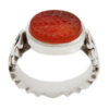 Bague en argent Aqeeq yéménite islamique pour hommes - 4 Qul