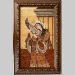 Art en Marqueterie de Bois – La Dame Artistique Perse de l’Amour