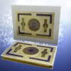 Grand Coran arabe blanc parfumé de luxe avec boîte