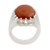 Bague en argent Aqeeq yéménite persane pour hommes - Modèle Aqeeq