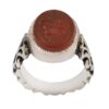 Bague en argent Agate Islamique pour homme Élégance Ya Ali Madad