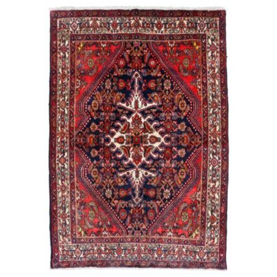 Old Persian Carpet Hand-Knotted -Tapis Persan Ancien Fait Main – Hamadan Hamadan