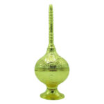 Flacon à eau de rose en laiton – Design vert