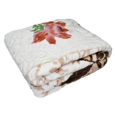 Couverture Golbaft Persane pour Lit Une Place Modèle Cerise