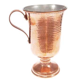 Verre à vin en cuivre persan martelé - Modèle Lale
