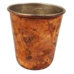 Tasse persane en cuivre – Fabriquée à la main avec anse pour boissons froides – Martelée