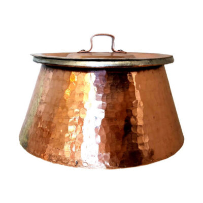 Marmite en cuivre persan – Style de cuisson martelé traditionnel Ahmadi
