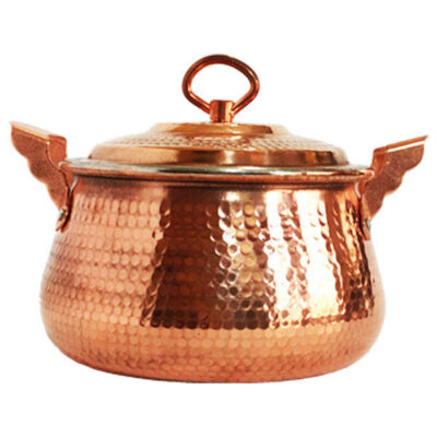Marmite en cuivre persan – Style de cuisson martelé traditionnel Vira