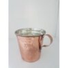 Tasse persane en cuivre - Fabriquée à la main avec anse pour boissons froides - Martelée