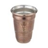 Tasse persane en cuivre - Fabriquée à la main avec anse pour boissons froides - Martelée Jam