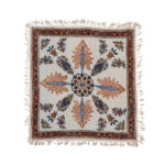 Nappe Persane : Impression Traditionnelle Kalamkari d’Isfahan Bloc Fleur