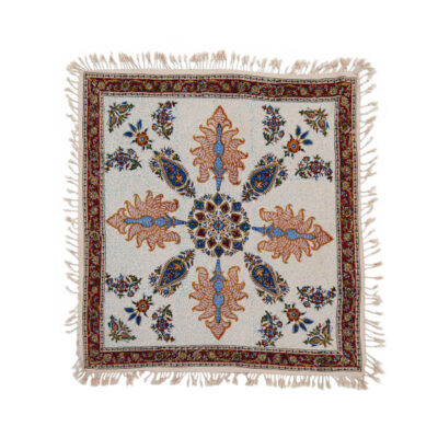 Nappe Persane : Impression Traditionnelle Kalamkari d’Isfahan Bloc Fleur