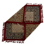 Nappe Persane : Impression Traditionnelle Kalamkari d’Isfahan Bloc Golha