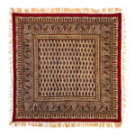 Nappe Persane : Impression Traditionnelle Kalamkari d’Isfahan Bloc Khademi