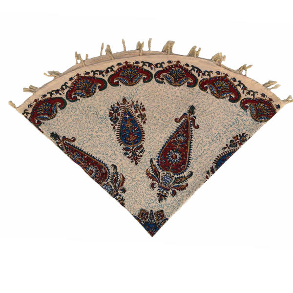 Nappe Persane : Impression Traditionnelle Kalamkari d'Isfahan Bloc Khorshidi