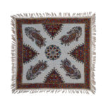 Nappe Persane : Impression Traditionnelle Kalamkari d’Isfahan Bloc Paisley