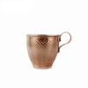 Tasse persane en cuivre - Ensemble de 6 fabriquées à la main avec anse pour boissons froides - Martelées Khomree
