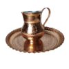 Tasse persane en cuivre - Ensemble de 8 fabriquées à la main avec anse pour boissons froides - Martelées Lale