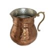 Tasse persane en cuivre - Ensemble de 8 fabriquées à la main avec anse pour boissons froides - Martelées Lune