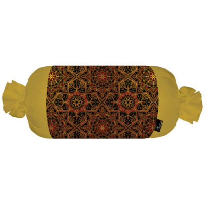 Traversin Cylindrique Traditionnel Persan avec Tissu en Velours Atila