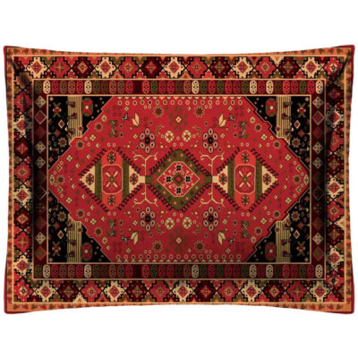 Coussin Dossier Traditionnel Persan en Velours – Design Carré