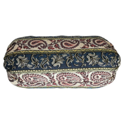 Traversin Cylindrique Traditionnel Persan avec Tissu Élégant Termeh