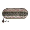 Traversin Cylindrique Traditionnel Persan avec Tissu Élégant Termeh